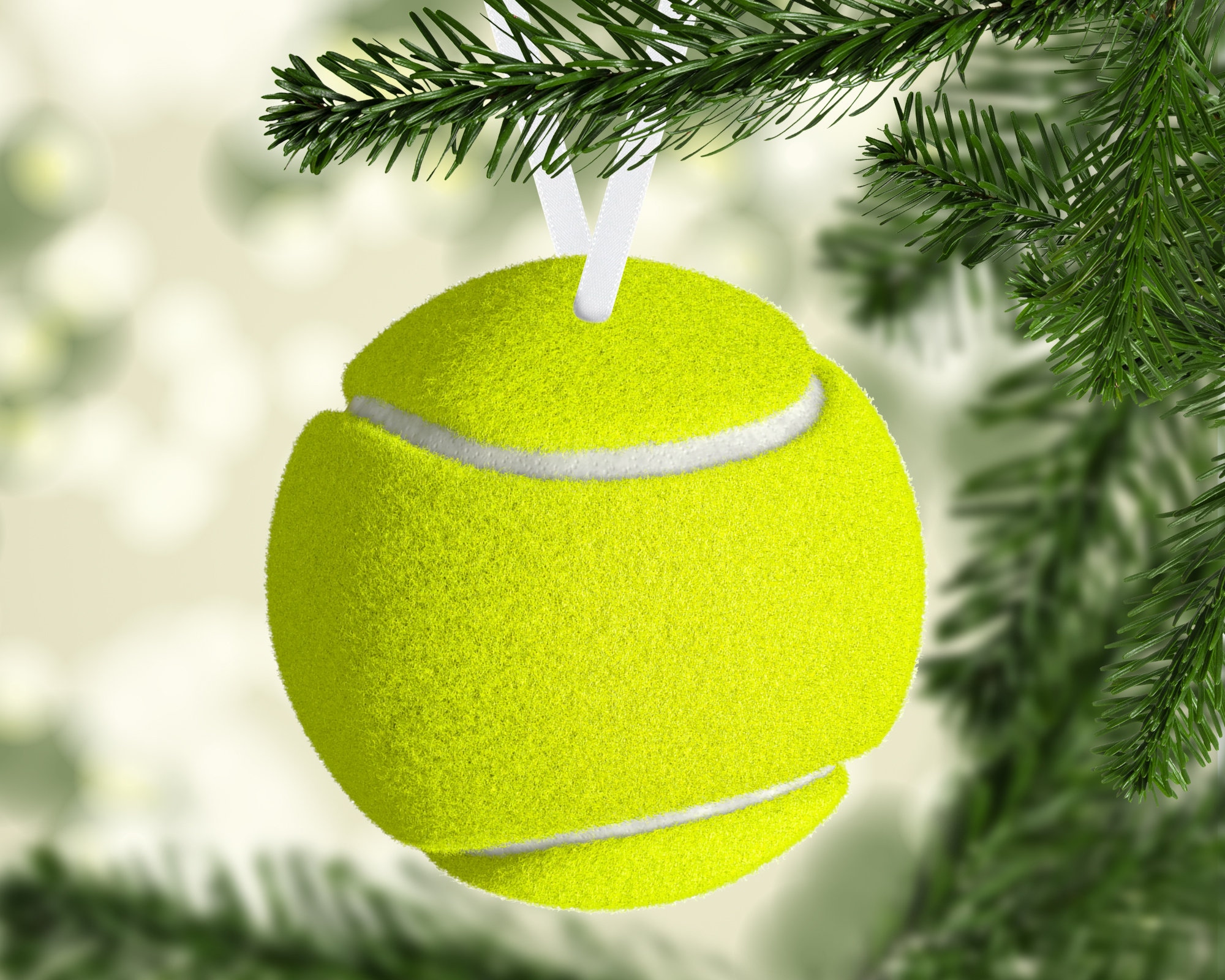 Tennis Ball Name Ornament Tennis Ornament Name Ornament Etsy