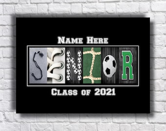 Senior 2027 Soccer, High School, College, Senior Night, Graduation Party,  Sports Team, Letter Art, Thank You Gift, Class of 2028 Creative