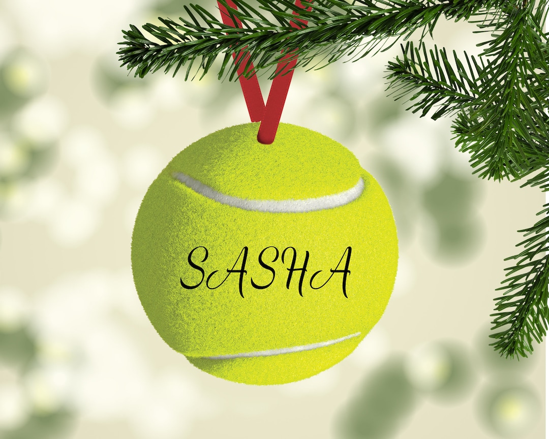 Tennis Ornament Tennis Name Ornament Tennis Christmas Etsy