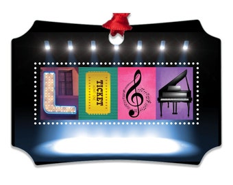 Personalized Drama Theater Ornament, Broadway, School Drama Club, Performing Arts Gifts, Actor Ornament, Actress Ornaments, Director Gift