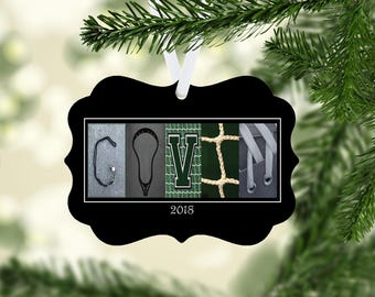 Lacrosse Name Ornament, Lacrosse Ornament, Lacrosse Gift, Custom Gift, Team Gift, Athlete Gift, Sports Gift, Custom Ornament, Lacrosse,