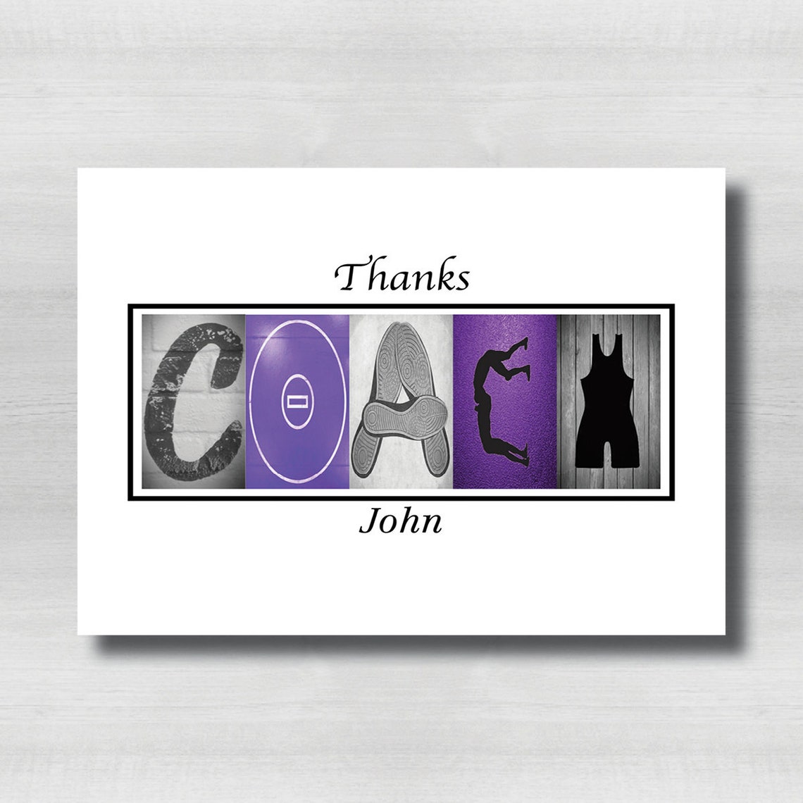 Wrestling Thank You Wrestling Coach Thank You Thank You Etsy