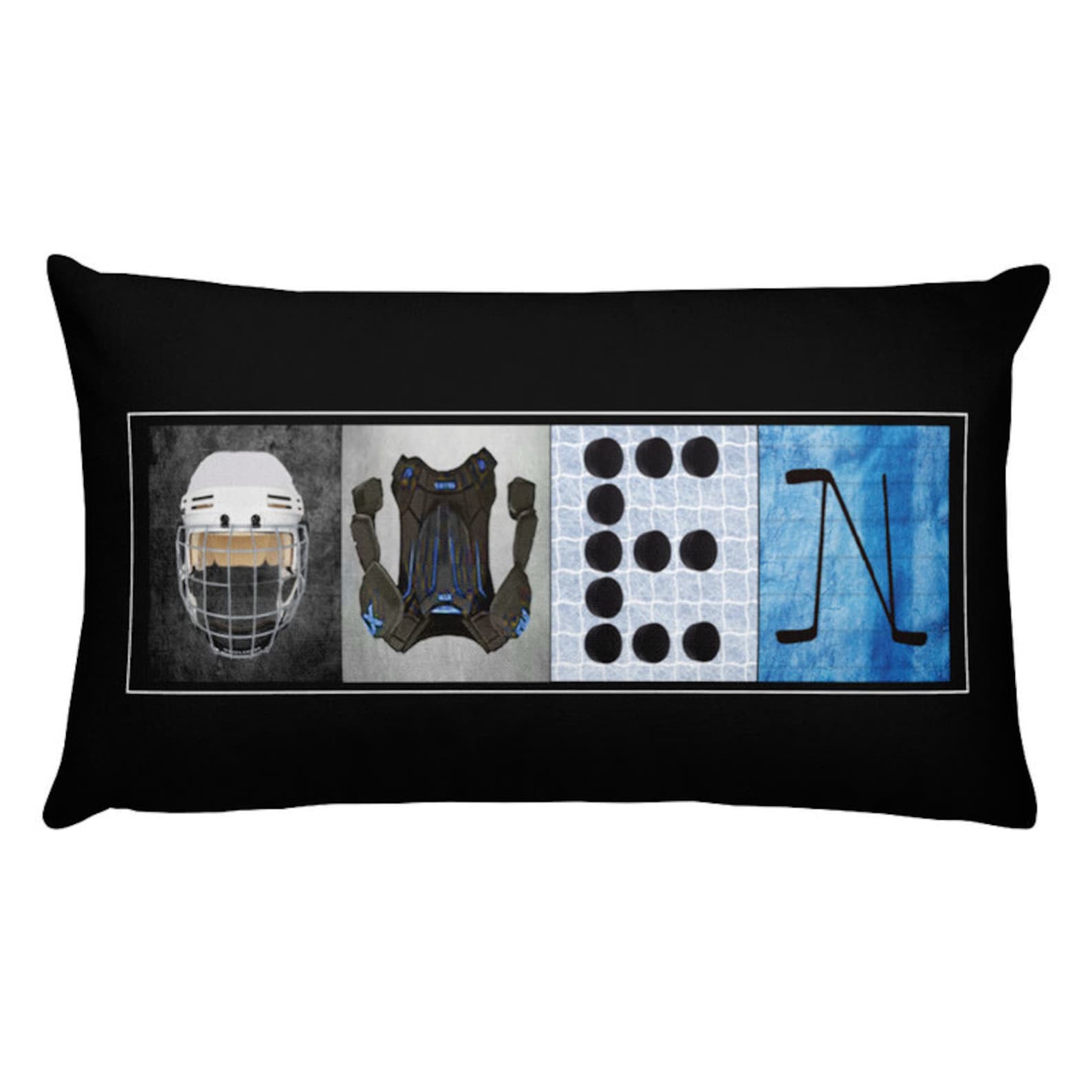 Hockey Name Pillow Custom Pillow Hockey Pillow Name Pillow Etsy UK