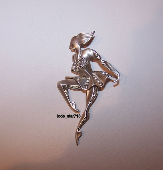 Vintage Classic Art Deco Ballerina Sterling Silver