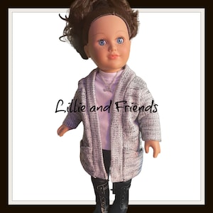 18 Inch Doll Cardigan Sweater / Doll Clothes / American Girl