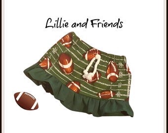 18 Inch Doll Football Skirt: Ruffled Sport Outfit