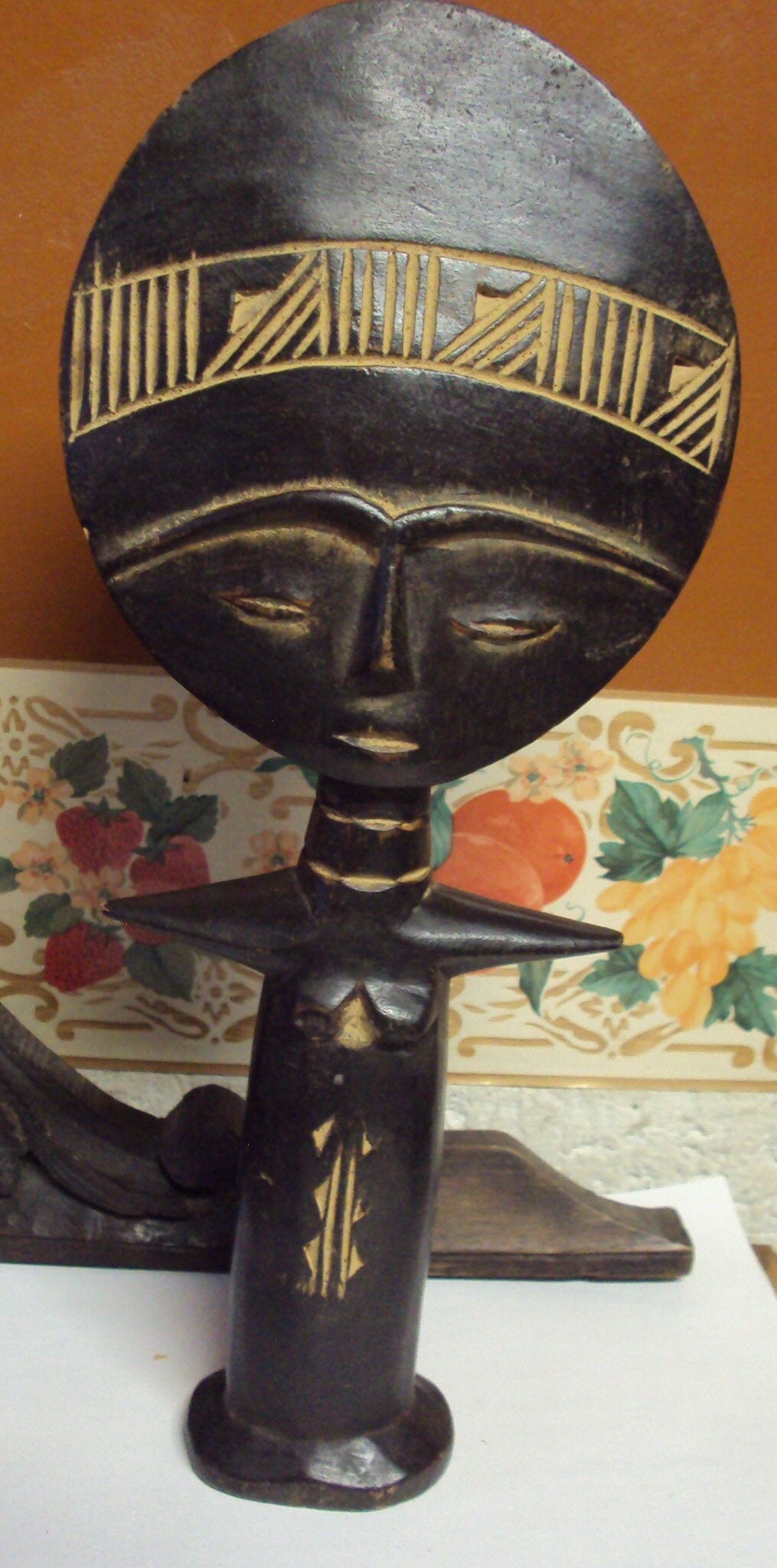 Tape Tapis en Bois Des Années 70.