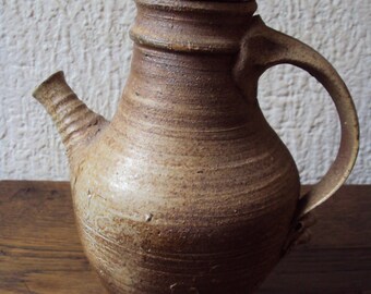 Rare handcrafted wine jug.