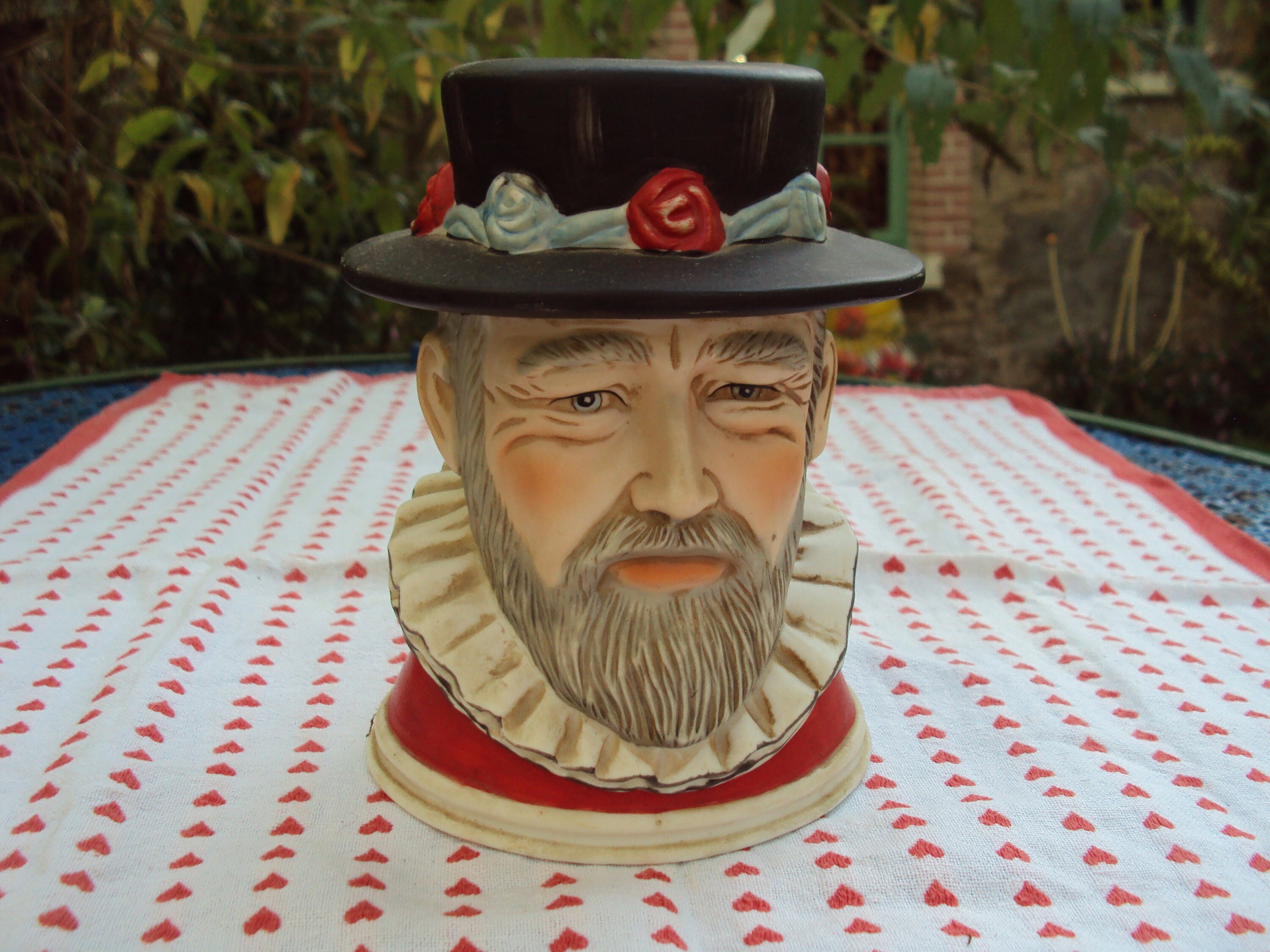 Tirelire en Forme de Tête Datant Des Années 70.