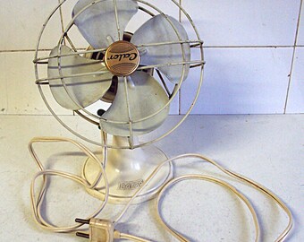 Vintage Oscillating Dominion Fan, Working Antique Fan, Old Table