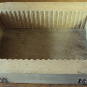 Real wooden butter dish or butter mold for 1 kilogram stick of butter.