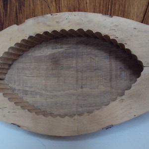 Real wooden butter mold dating from the 1940s.