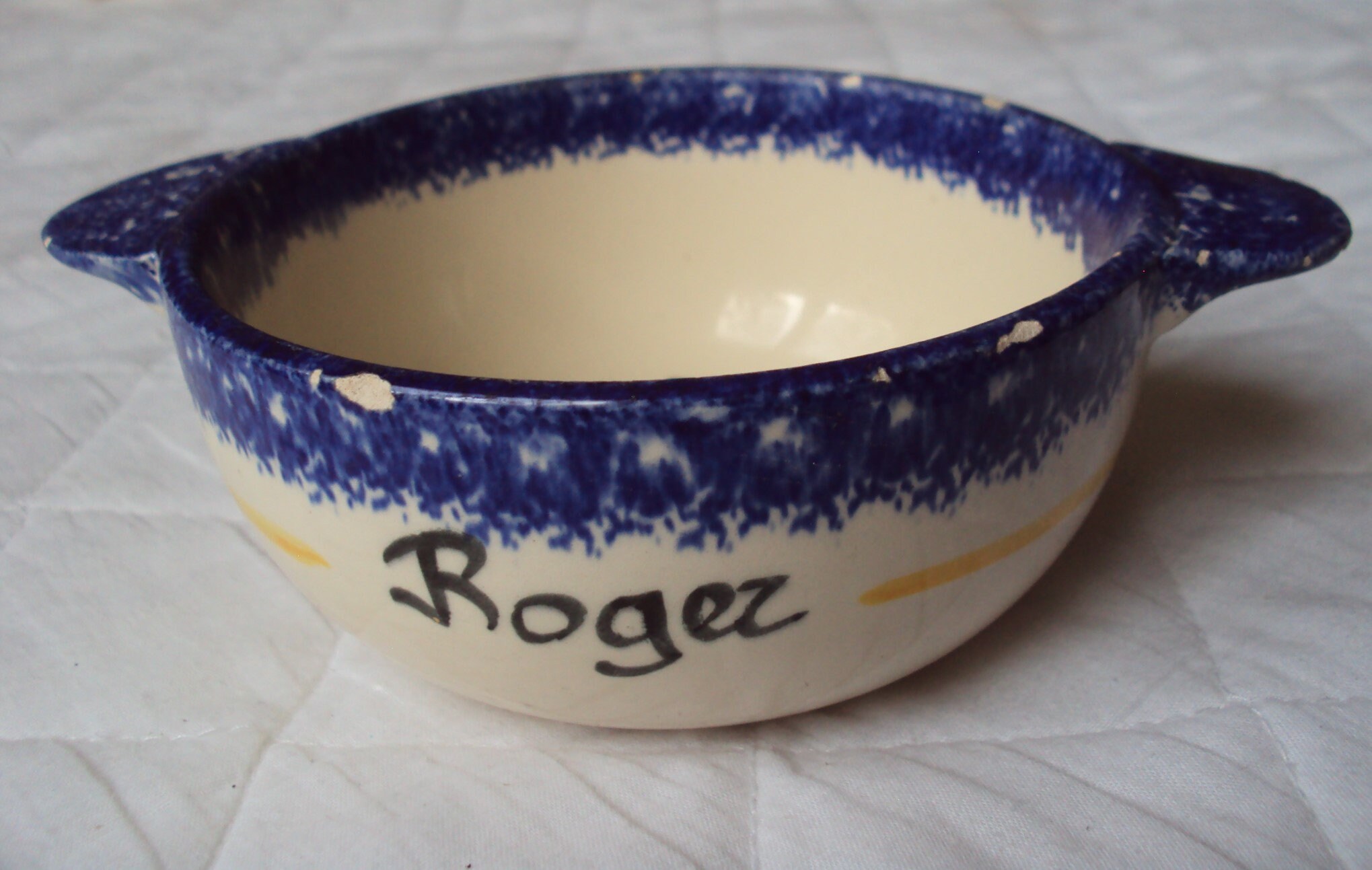 Véritable Bol Breton en Porcelaine Des Années 70.