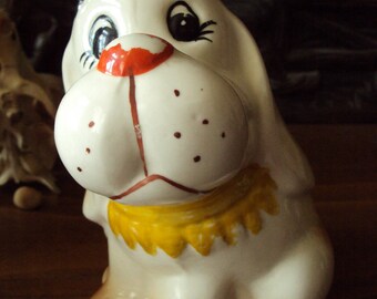 犬を表現した 1970 年代の磁器の貯金箱。 - Etsy 日本