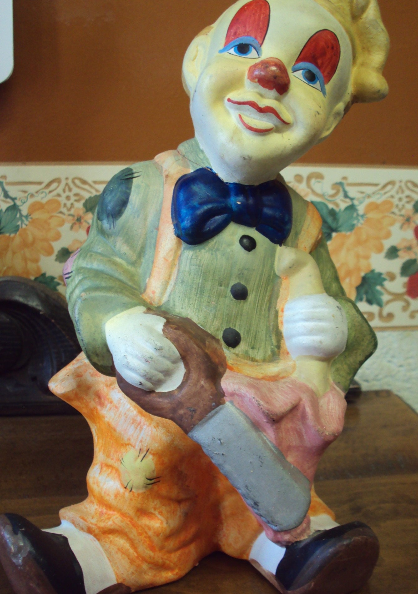 Grande Tirelire en Forme de Clown Datant Des Années 70.