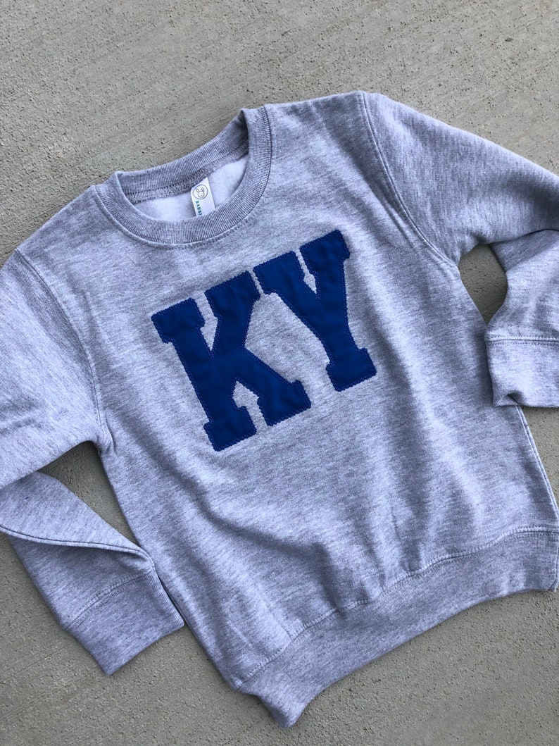 Kentucky shirt Ky sweatshirt CATS Applique, Adult Kentucky sweatshirt Youth Toddler UK sweatshirt Kentucky State sweatshirt