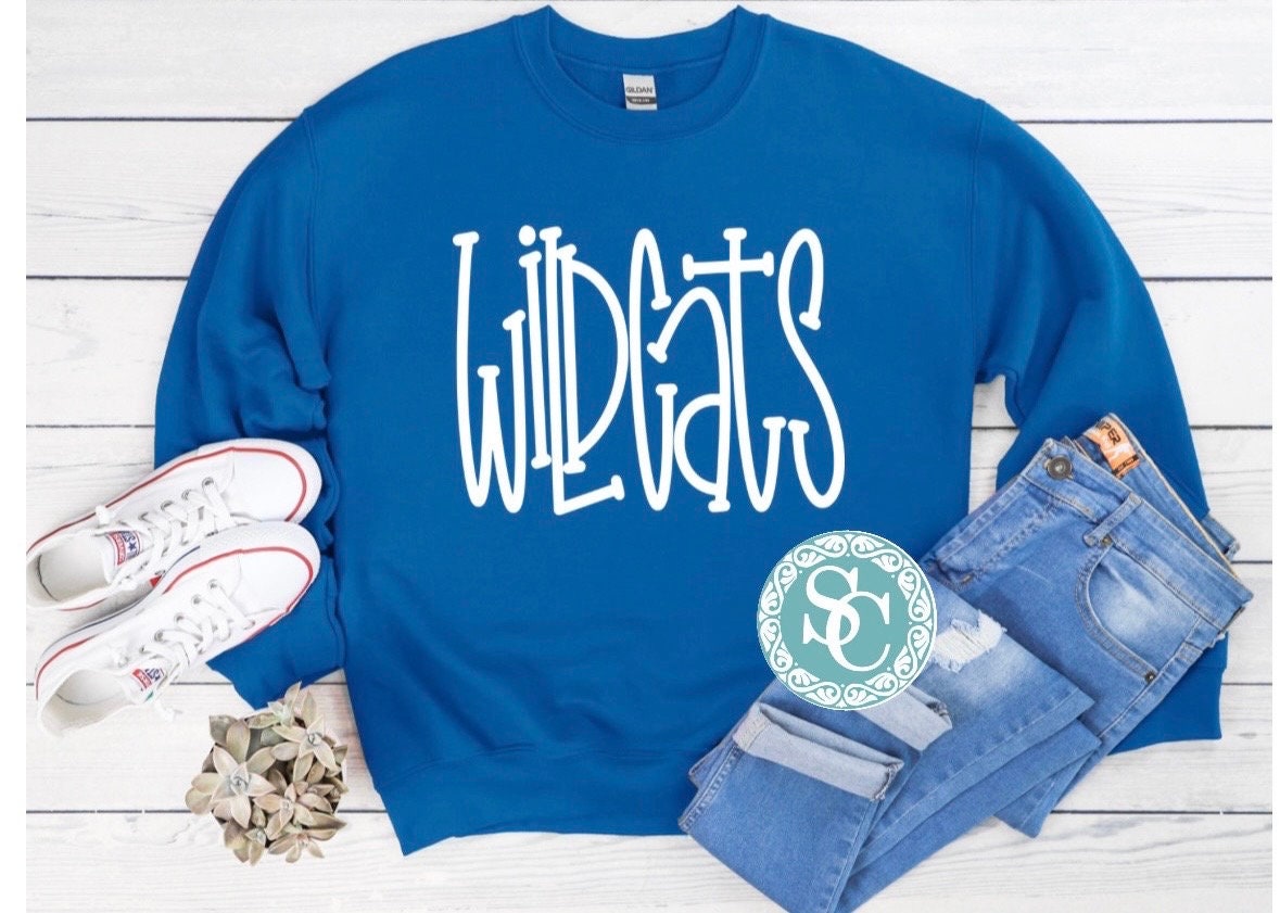 Wildcats hand lettered Shirt| T shirt Sweatshirt| KY shirt | Game Day t shirt | Cats shirt | Kentucky Sweatshirt| Kentucky Wildcats|