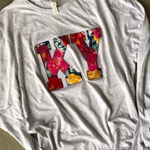 ANY state custom shirt, floral shirt ,Adult, Youth, Toddler, Ky sweatshirt, Kentucky shirt, Kentucky State sweatshirt, State pride shirt