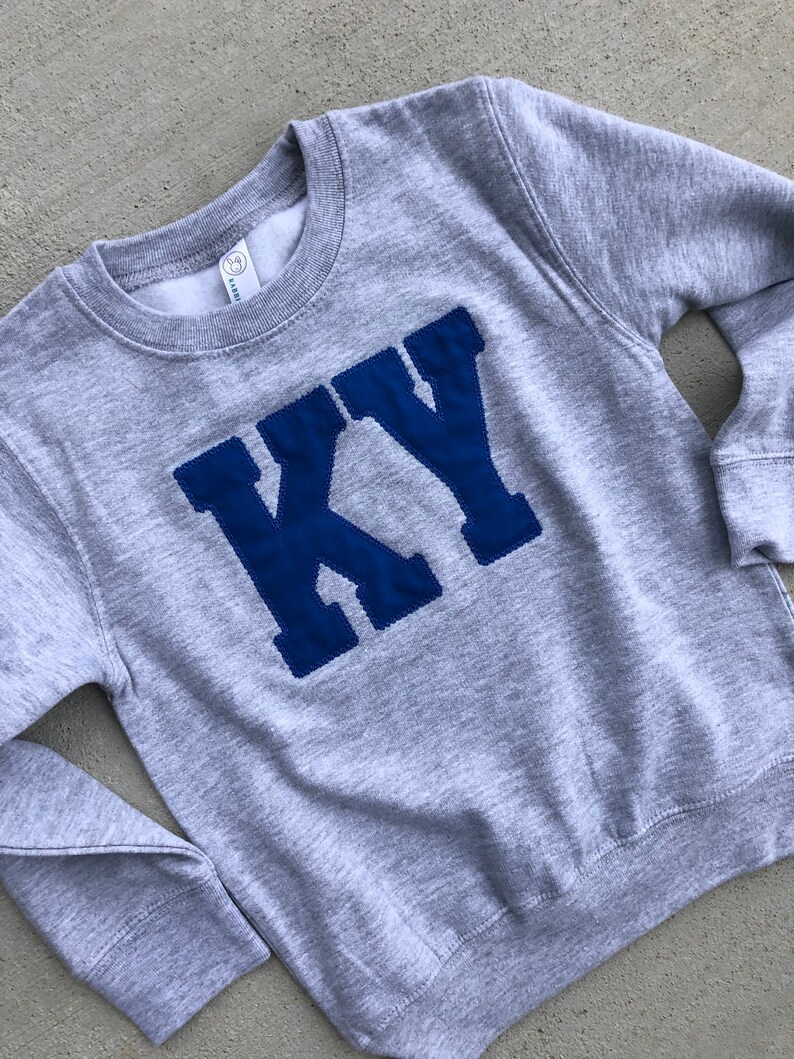 Kentucky shirt Ky sweatshirt CATS Applique, Adult Kentucky sweatshirt Youth Toddler UK sweatshirt Kentucky State sweatshirt