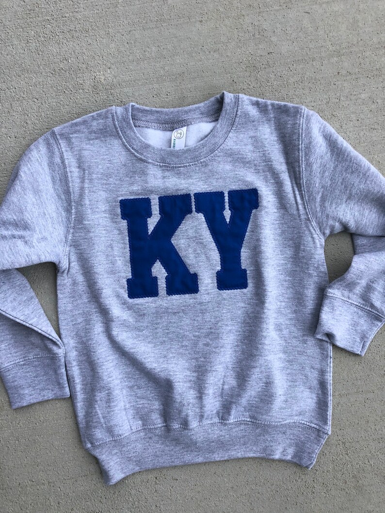 Kentucky shirt Ky sweatshirt CATS Applique, Adult Kentucky sweatshirt Youth Toddler UK sweatshirt Kentucky State sweatshirt
