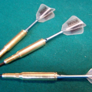 Custom made rifle bullet steel tip darts