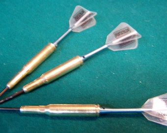 Custom made rifle bullet steel tip darts