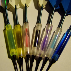 Acrylic Barrel soft tip darts seven colors to choose from or mixed color sets