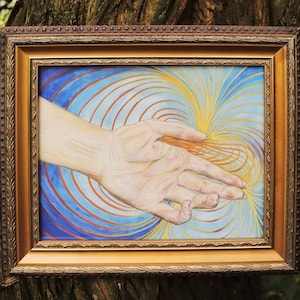 Print + Original Gouache Painting Wakefulness • Visionary Psychedelic Artwork Spiritual Mystical Conceptual Surrealism Trippy Healing Art