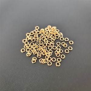 5 grams x 4mm Tarnish Resistant Gold Plated Jump Rings