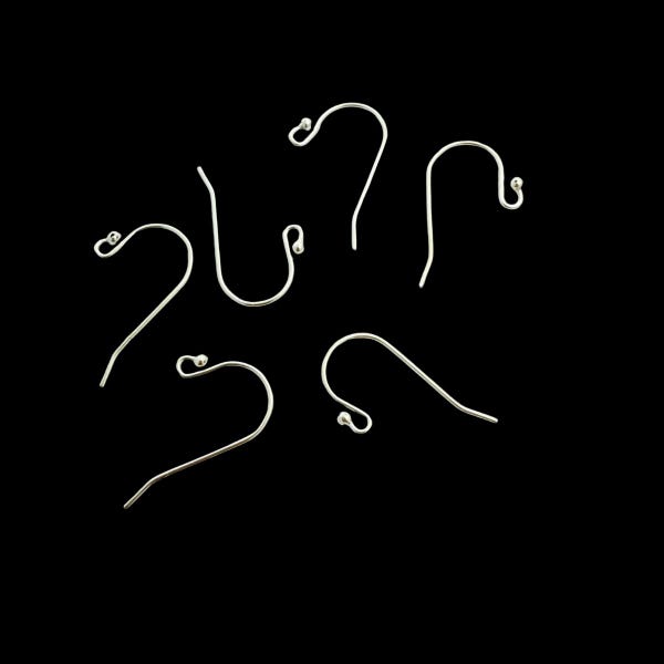 925 Sterling Silver Ball End 14mm 1pr Shephard Hooks