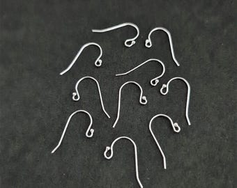 925 Sterling Silver Ball End 14mm 3pr Shephard Hooks