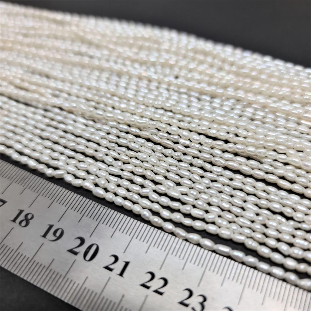 Pearl Rice Cover Freshwater Rice Pearl Strand 5x4mm AAAA - Etsy Australia