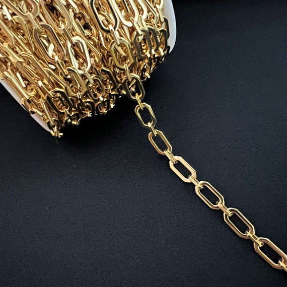 1 x Metre 16.5mm Tarnish Resistant Gold Plated Decorative Chain #ALIN-CH2