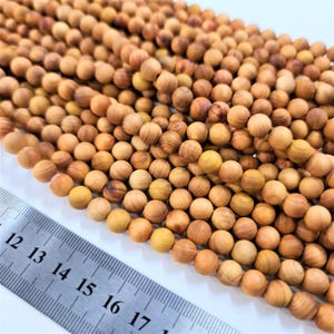 10mm Sandalwood Bead Strand