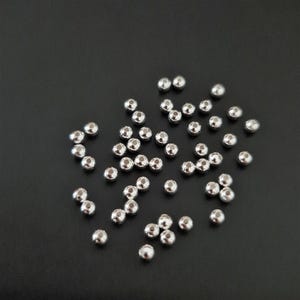 925 Sterling Silver 3mm 50pcs Spacer Beads