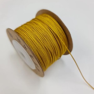 Nylon Mala Thread 0.8mm Gold 120m Roll