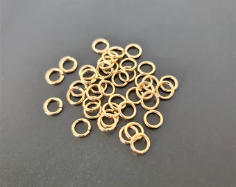 5 grams x 7mm Tarnish Resistant Gold Plated Jump Rings