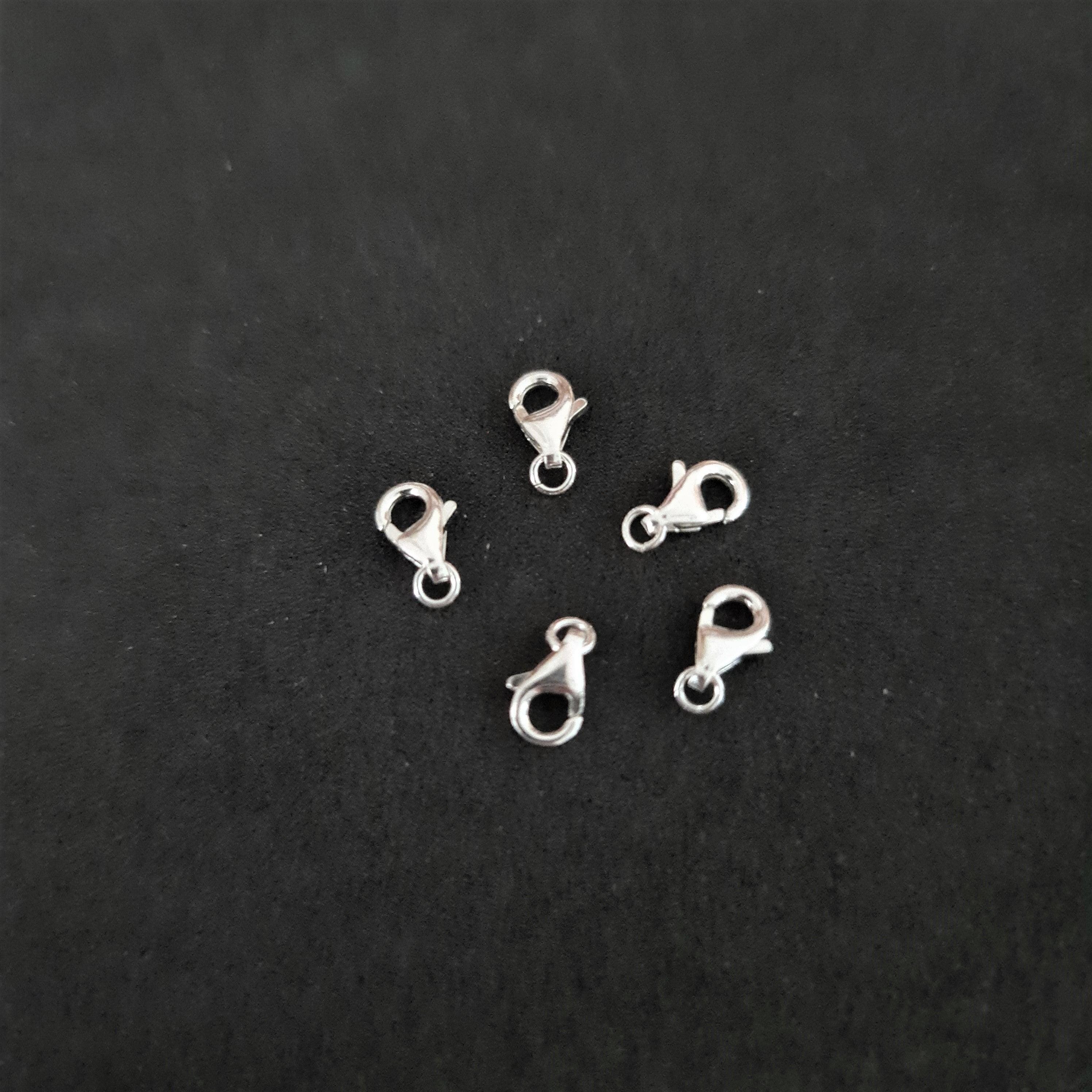 925 Parrot Clasps 8mm 5pcs Sterling Silver