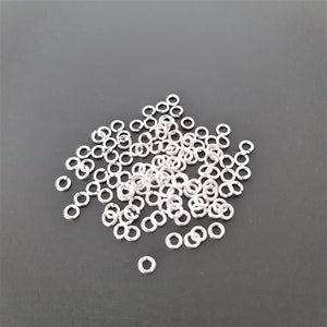 20 Pcs Bag of 4 mm 22g Silver Open Jump Rings