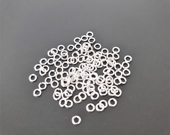 5 grams x 4mm Tarnish Resistant Silver Plated Jump Rings