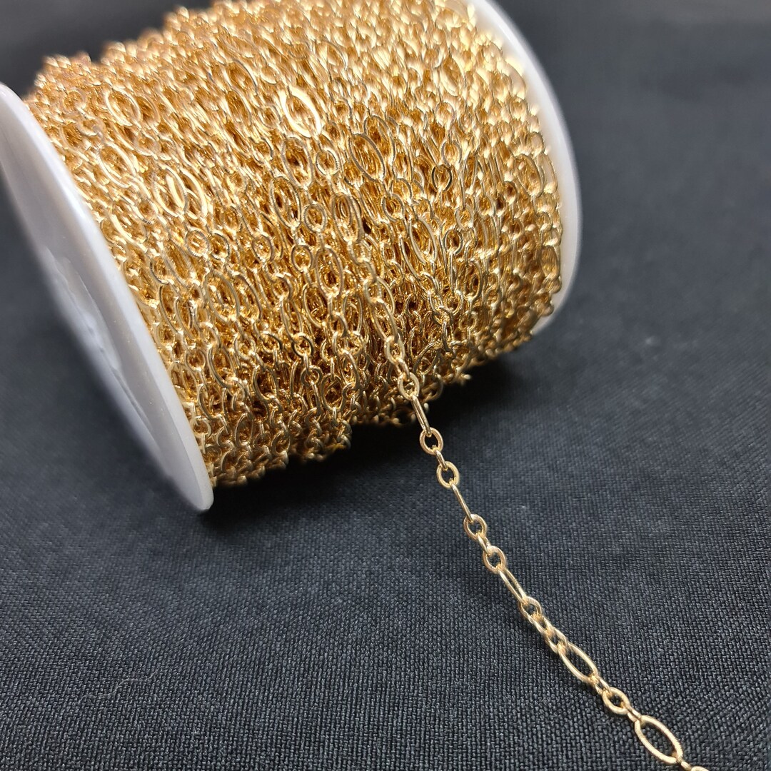 1 X Metre 6mm Tarnish Resistant Gold Plated Dual Link Chain - Etsy