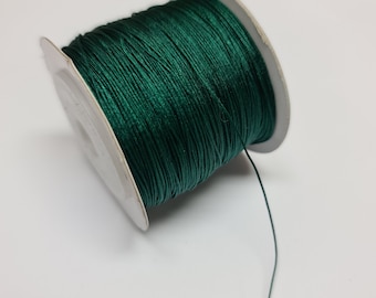 Micro 150m Roll 0.5mm Nylon Mala Thread - Dark Green