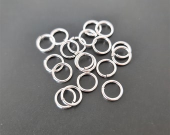 5 grams x 10mm Tarnish Resistant Silver Plated Jump Rings