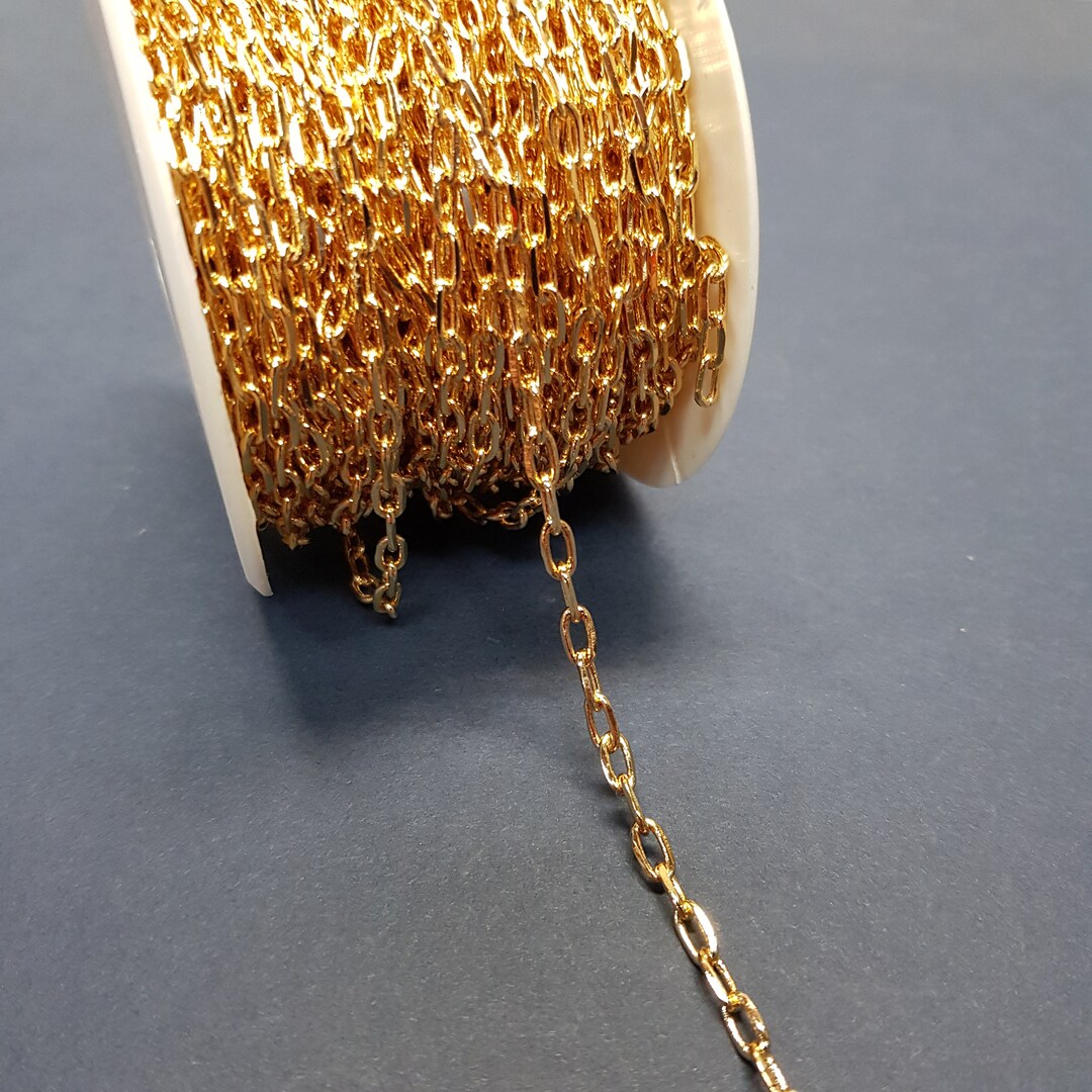 1 X Metre 6mm Tarnish Resistant Gold Plated Gauge Wire Link Etsy