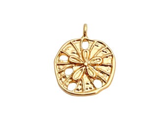 Sundollar Charm 1pc Gold Plated Tarnish Resistant Pendant