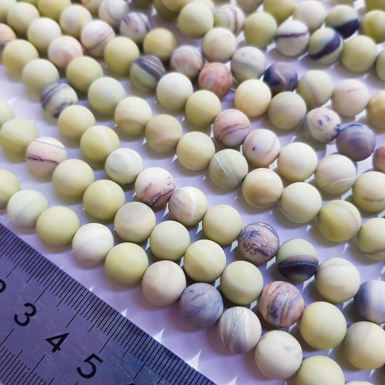 Matte Butter Jade 10mm Stone Strand Etsy