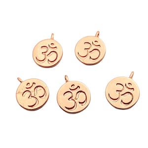 OHM Charm 5pc Rose Gold Plated Tarnish Resistant Pendant