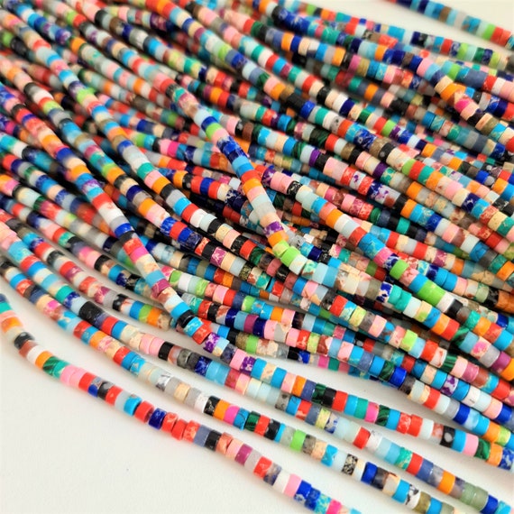 OLD STOCK 16" STRAND OF BEAUTIFUL SMALL 2mm x4mm SHELL HEISHIS 
