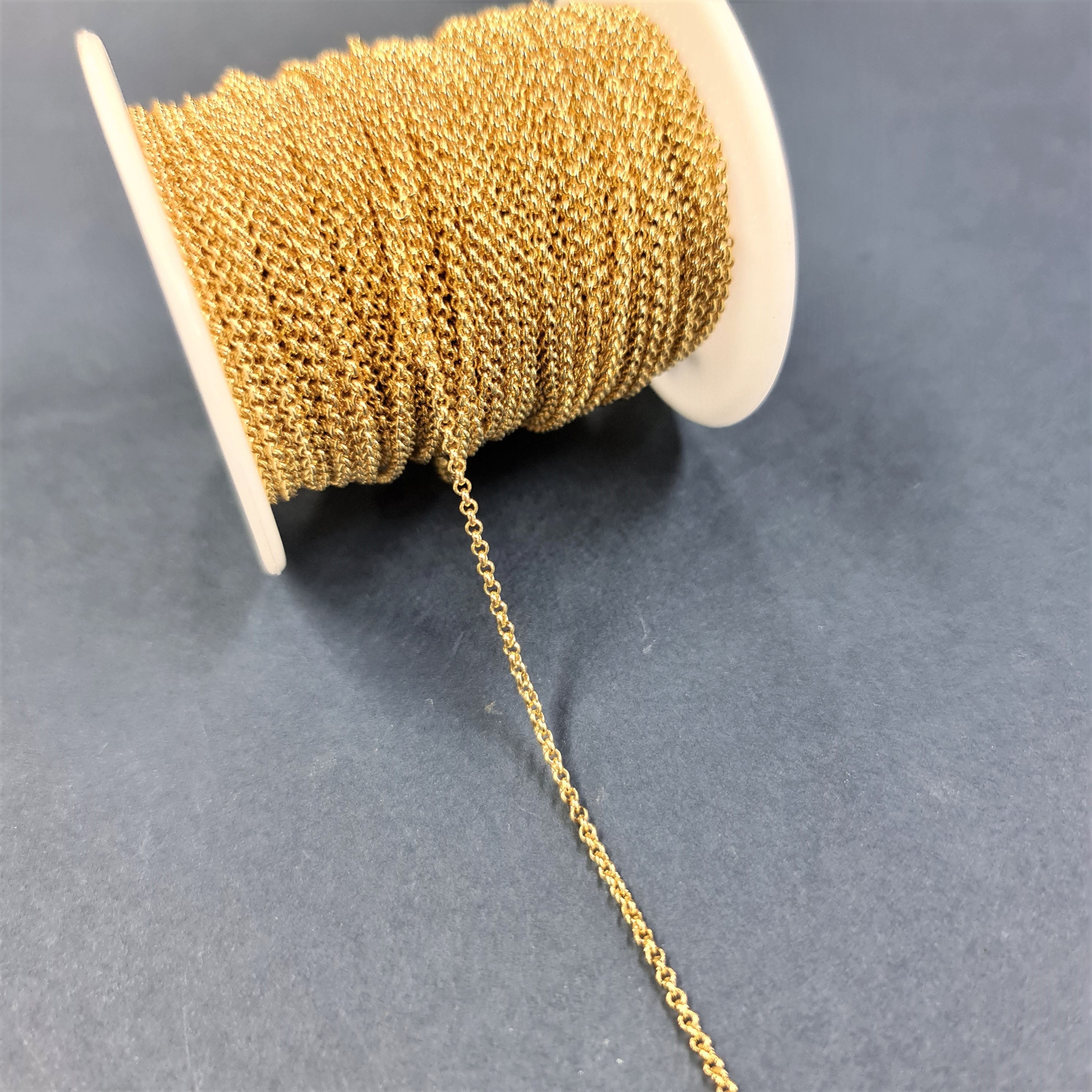 1 X Metre 2.0mm Tarnish Resistant Gold 