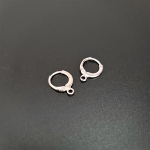 12mm 925 Silver Huggie Earring Hoops